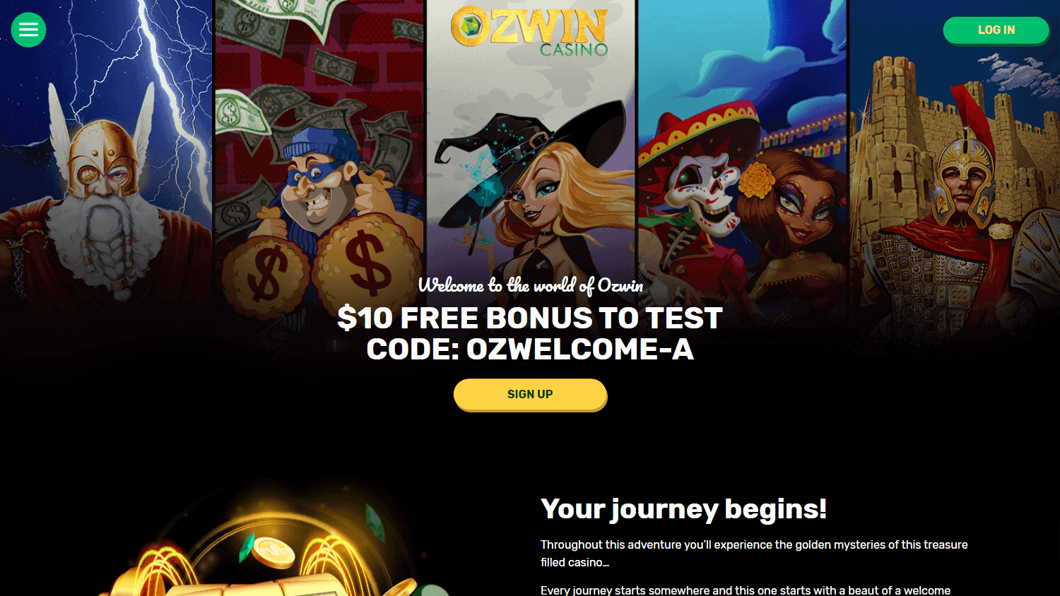 Ozwin Casino Desktop screenshot